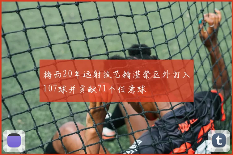 梅西20年远射技艺精湛禁区外打入107球并贡献71个任意球
